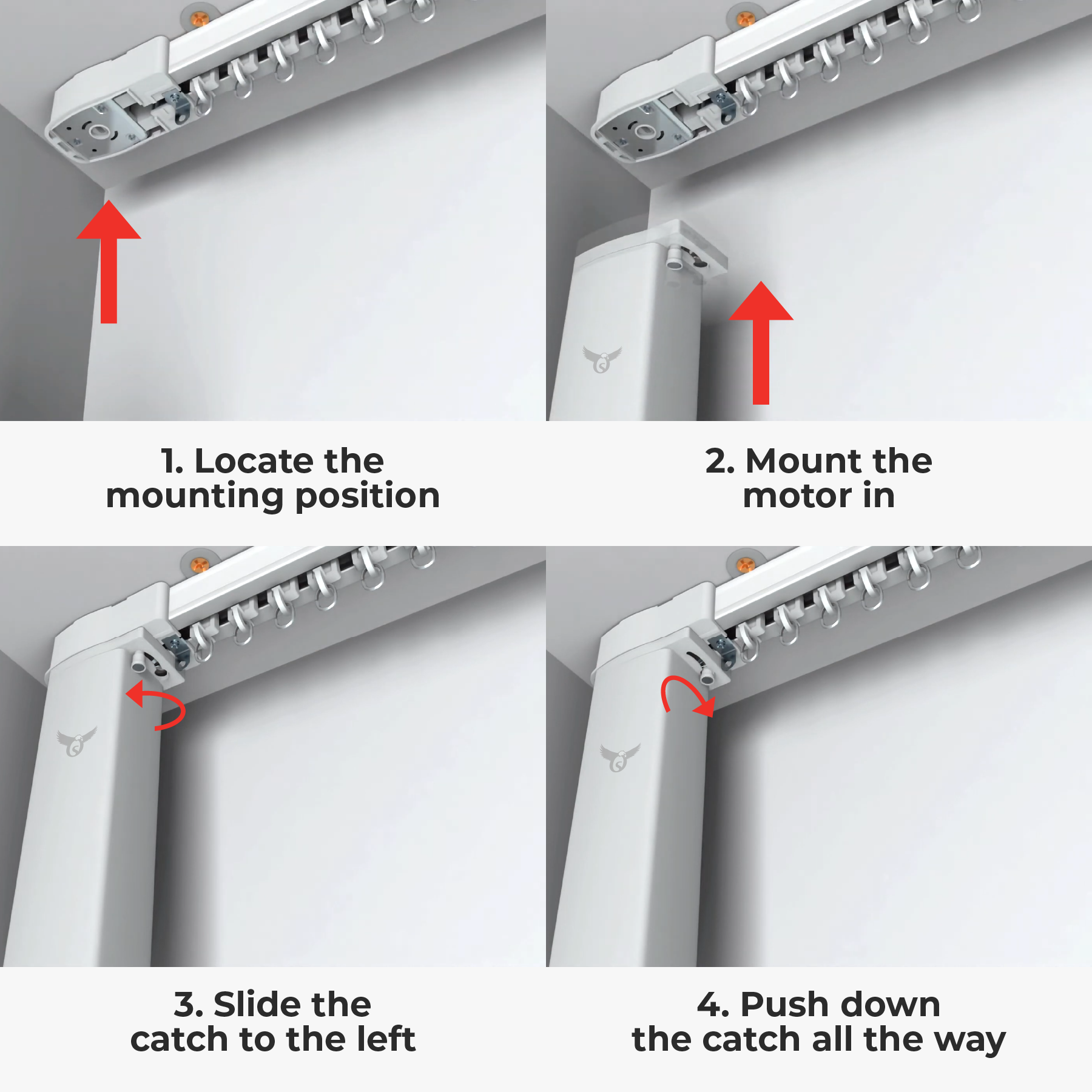 Osprey Smart Curtain Track | Osprey Motorized Curtains with Remote | App-Controlled, Stylish & Functional Curtain Rods Tracks